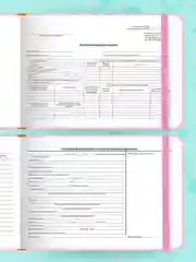 Пудровый медицинская карта ребенка по форме № 112/у, А5 с резинкой, твердая обложка. Проф-Пресс