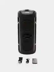 Серый металлик колонка Bluetooth с LED-подсветкой ZQS 16Вт (USB/SD/AUX/FM)