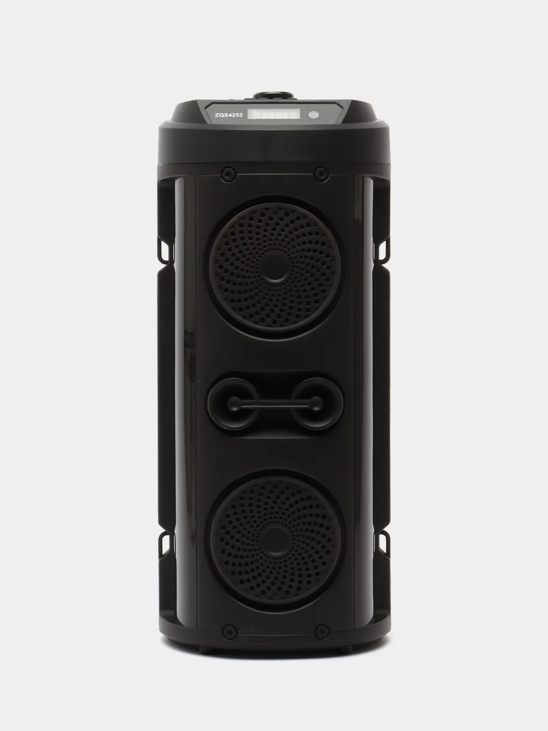 Серый металлик колонка Bluetooth с LED-подсветкой ZQS 16Вт (USB/SD/AUX/FM)
