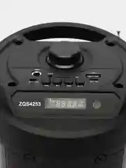 Серый металлик колонка Bluetooth с LED-подсветкой ZQS 16Вт (USB/SD/AUX/FM)