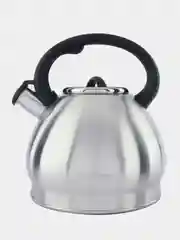 Серый чайник со свистком 3,5 л WILLMARK WTK-4221SS