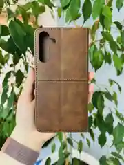 Тёмно-коричневый чехол книжка elitcase для Samsung A15 4G / Самсунг А15 4G