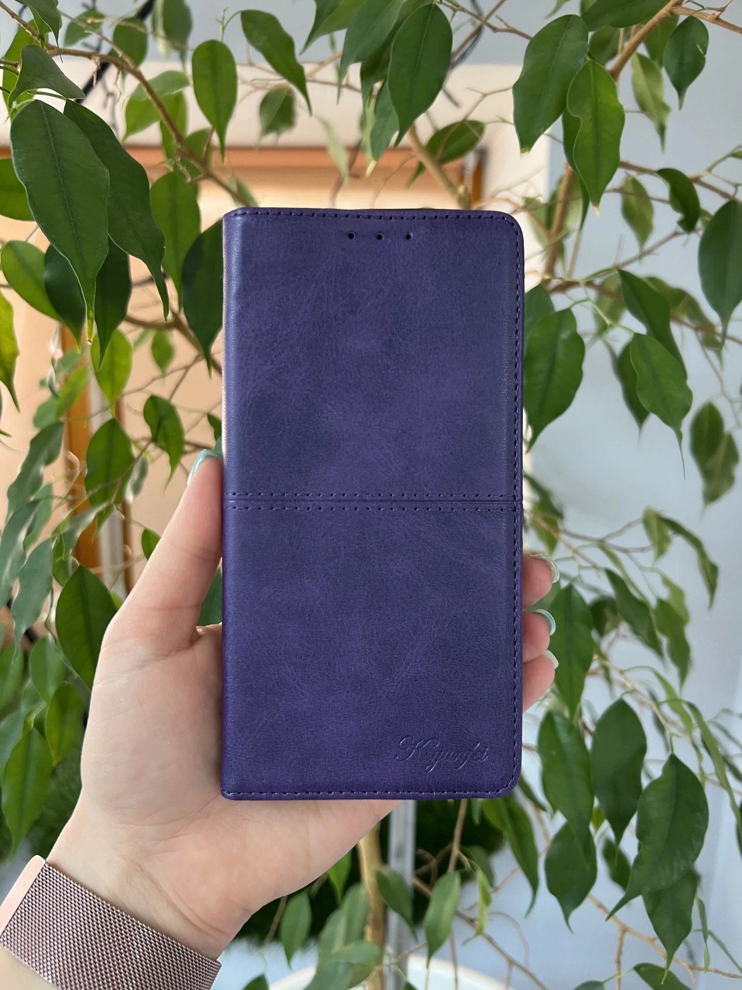 Фиолетовый чехол книжка elitcase для Samsung A15 4G / Самсунг А15 4G