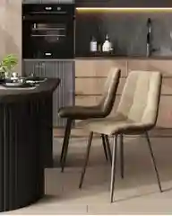 Коричневый стул для кухни обеденный Oliver Square