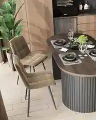 Коричневый стул для кухни обеденный Oliver Square
