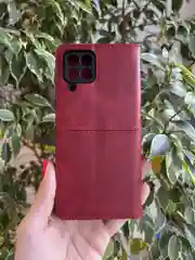 Красный чехол книжка elitcase для Samsung A12 и М12 / Самсунг А12 и М12