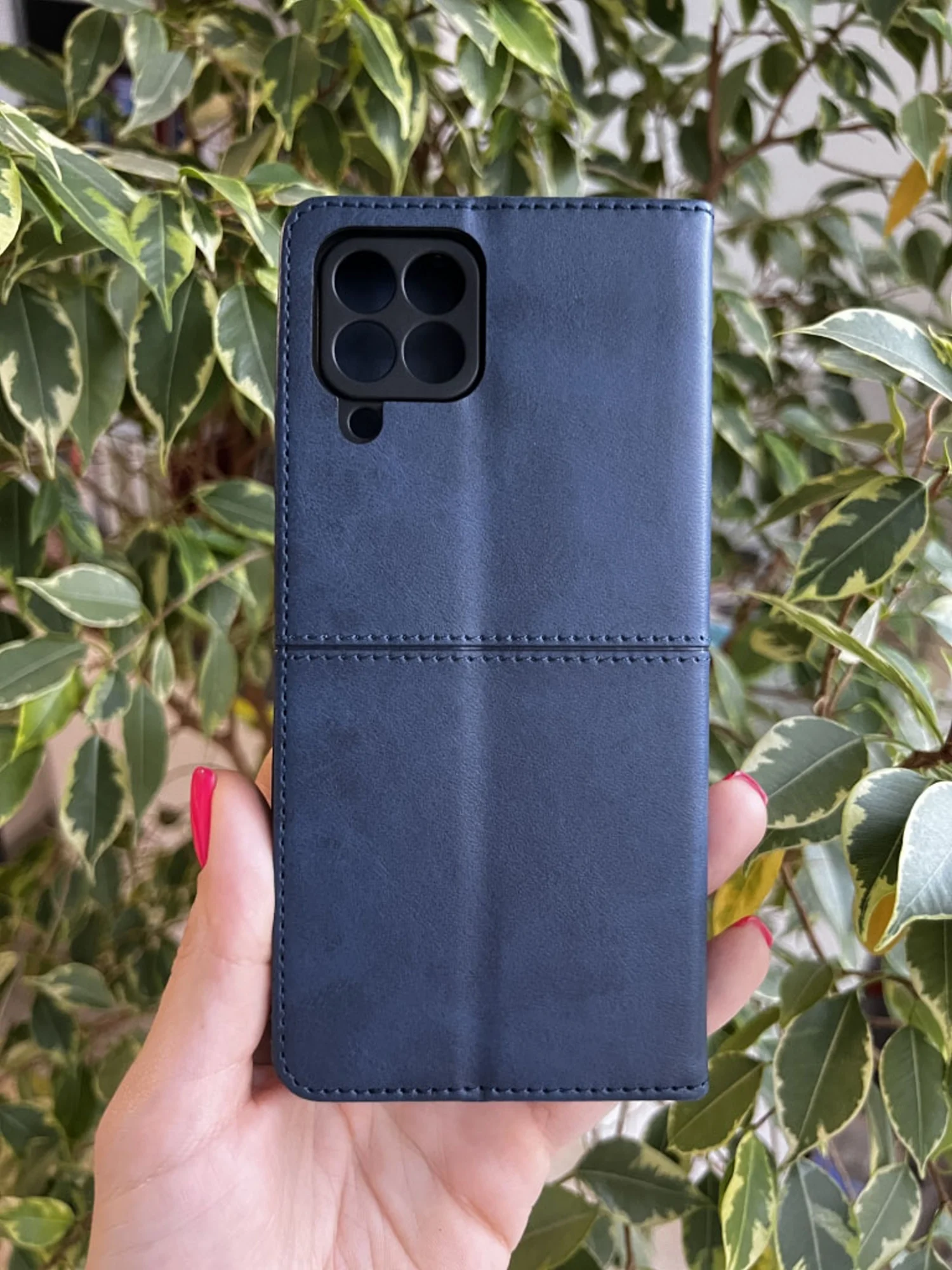 Синий чехол книжка elitcase для Samsung A12 и М12 / Самсунг А12 и М12