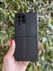 Черный чехол книжка elitcase для Samsung A12 и М12 / Самсунг А12 и М12