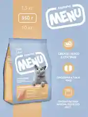 АльфаПет Menu 0,35кг домашняя птица сухой д/стерил. кошек (652789)