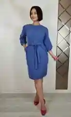 Голубой платье женское, повседневное, вечернее, офисное