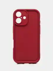 Бордовый чехол для iPhone 16 / 16 Pro / 16 Pro Max/ 16 plus, айфон 16, про, макс, плюс, с бортиками