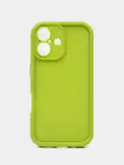 Зеленый чехол для iPhone 16 / 16 Pro / 16 Pro Max/ 16 plus, айфон 16, про, макс, плюс, с бортиками