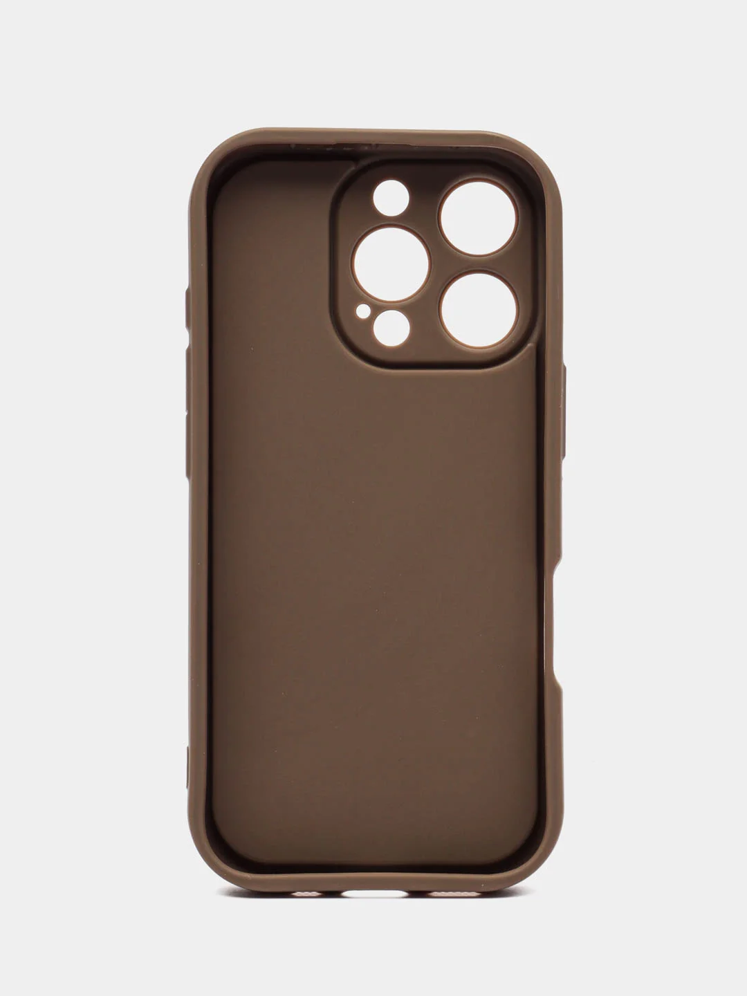 Коричневый чехол для iPhone 16 / 16 Pro / 16 Pro Max/ 16 plus, айфон 16, про, макс, плюс, с бортиками