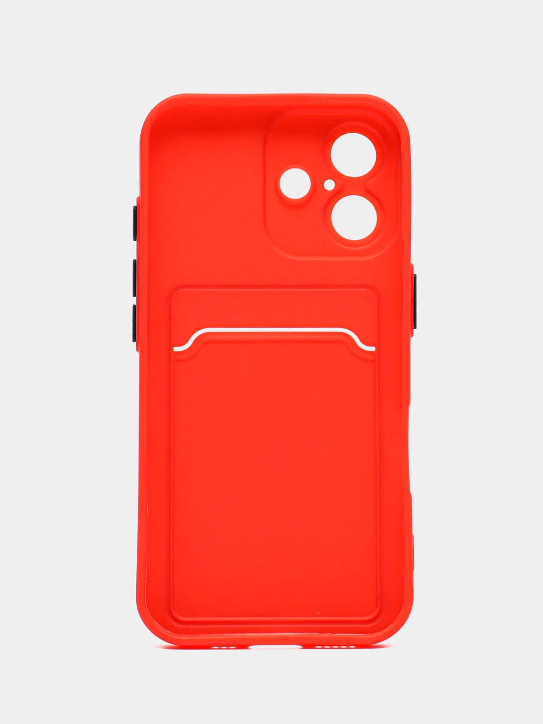 Красный чехол для iPhone 16 / 16 Pro / 16 Pro Max, айфон 16 / 16 про/ 16 про макс, с карманом