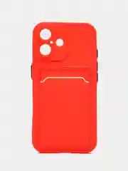 Красный чехол для iPhone 16 / 16 Pro / 16 Pro Max, айфон 16 / 16 про/ 16 про макс, с карманом