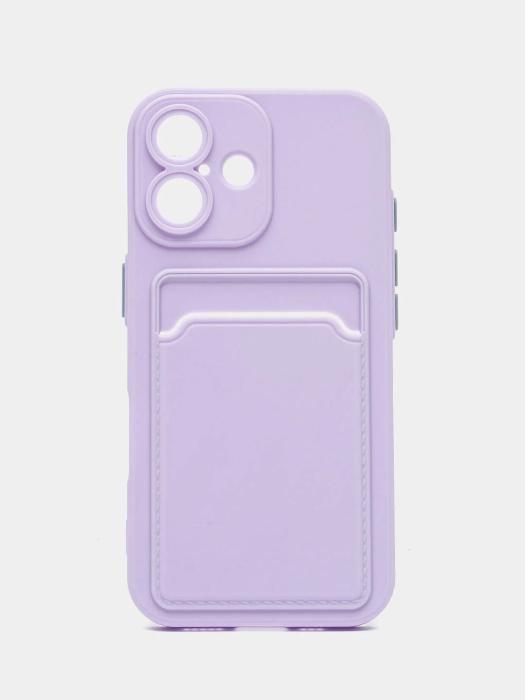 Лавандовый чехол для iPhone 16 / 16 Pro / 16 Pro Max, айфон 16 / 16 про/ 16 про макс, с карманом