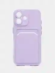 Лавандовый чехол для iPhone 16 / 16 Pro / 16 Pro Max, айфон 16 / 16 про/ 16 про макс, с карманом