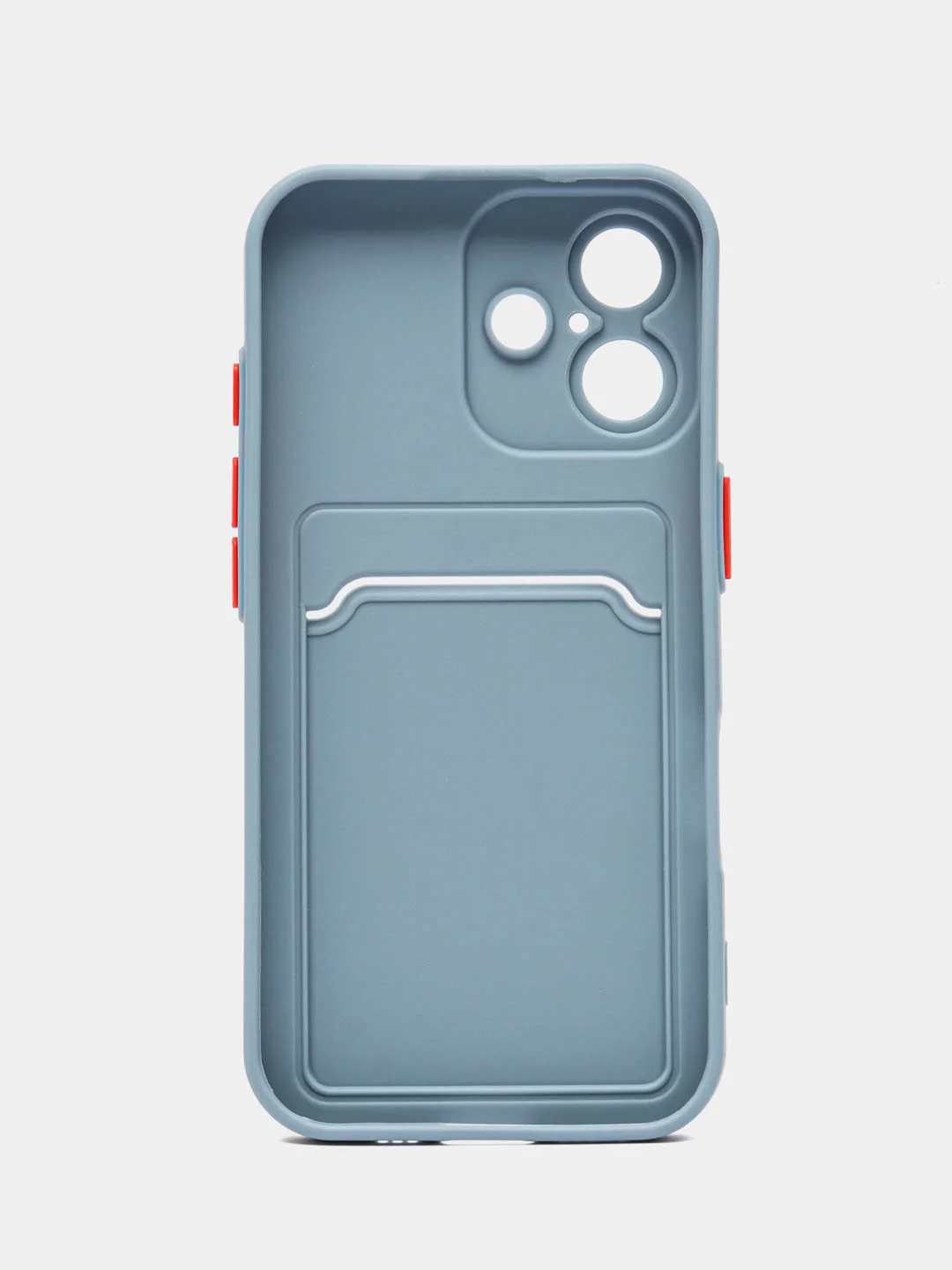 Синий меланж чехол для iPhone 16 / 16 Pro / 16 Pro Max, айфон 16 / 16 про/ 16 про макс, с карманом