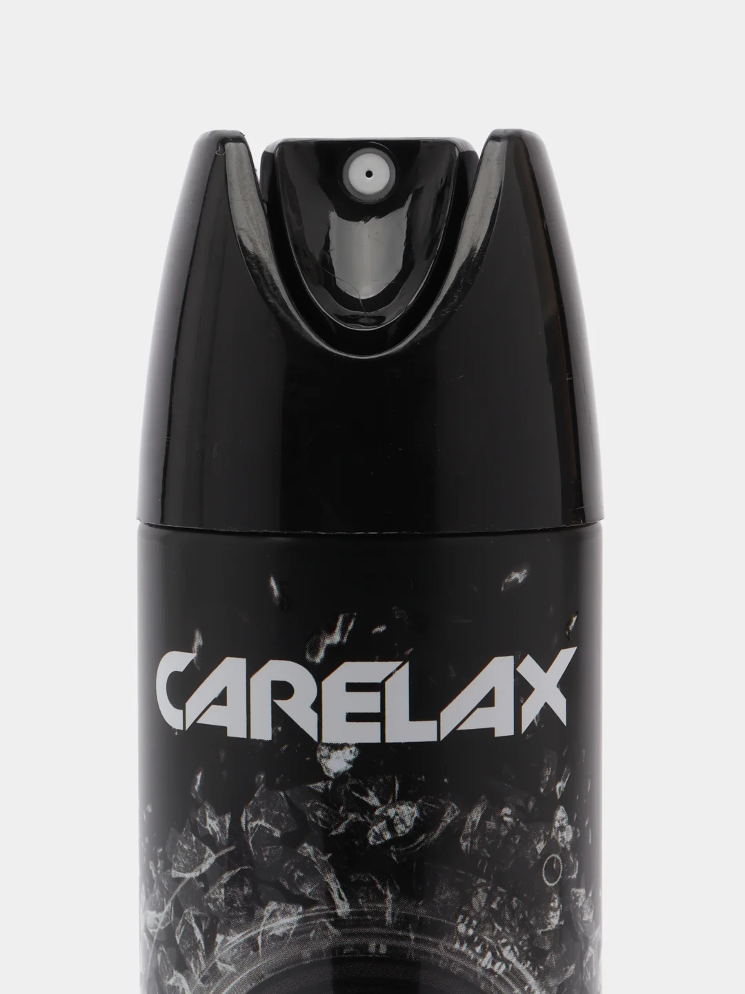 Серый мужской дезодорант антиперспирант для тела CARELAX 150 мл