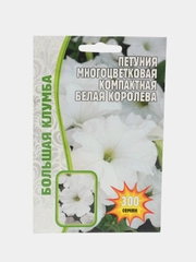 Петуния компактная Белая Королева (семена,цветы)