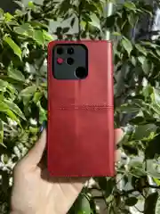 Красный чехол книжка elitcase для Realme Narzo 50A / Реалми Нарзо 50А