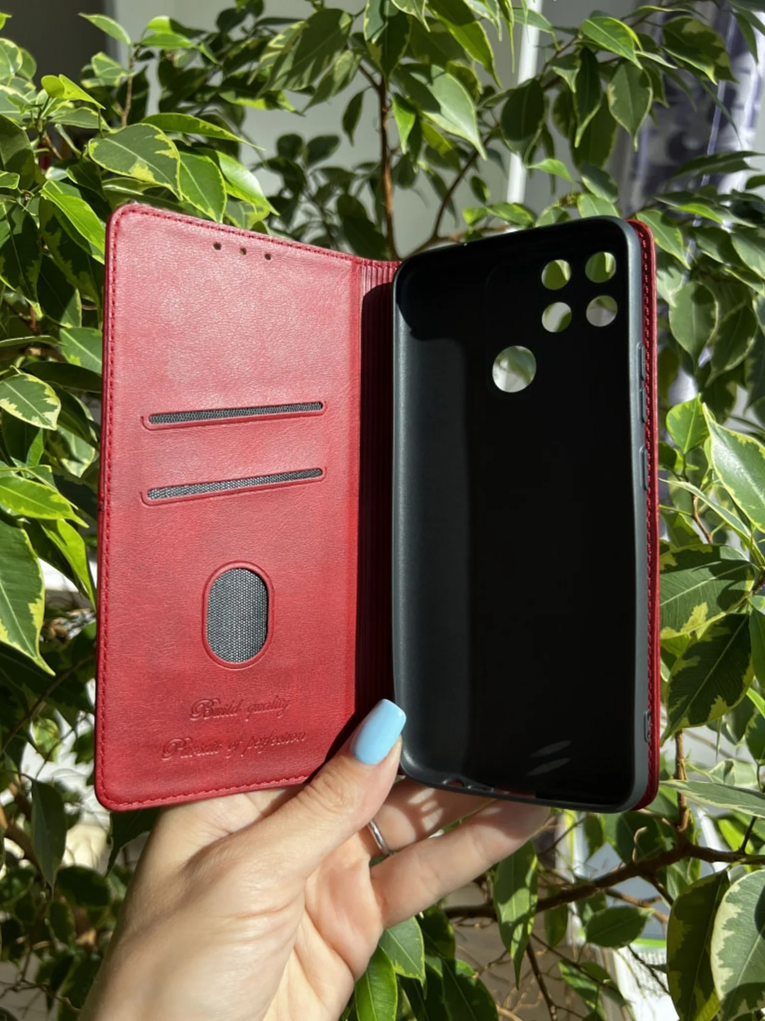 Красный чехол книжка elitcase для Realme Narzo 50A / Реалми Нарзо 50А