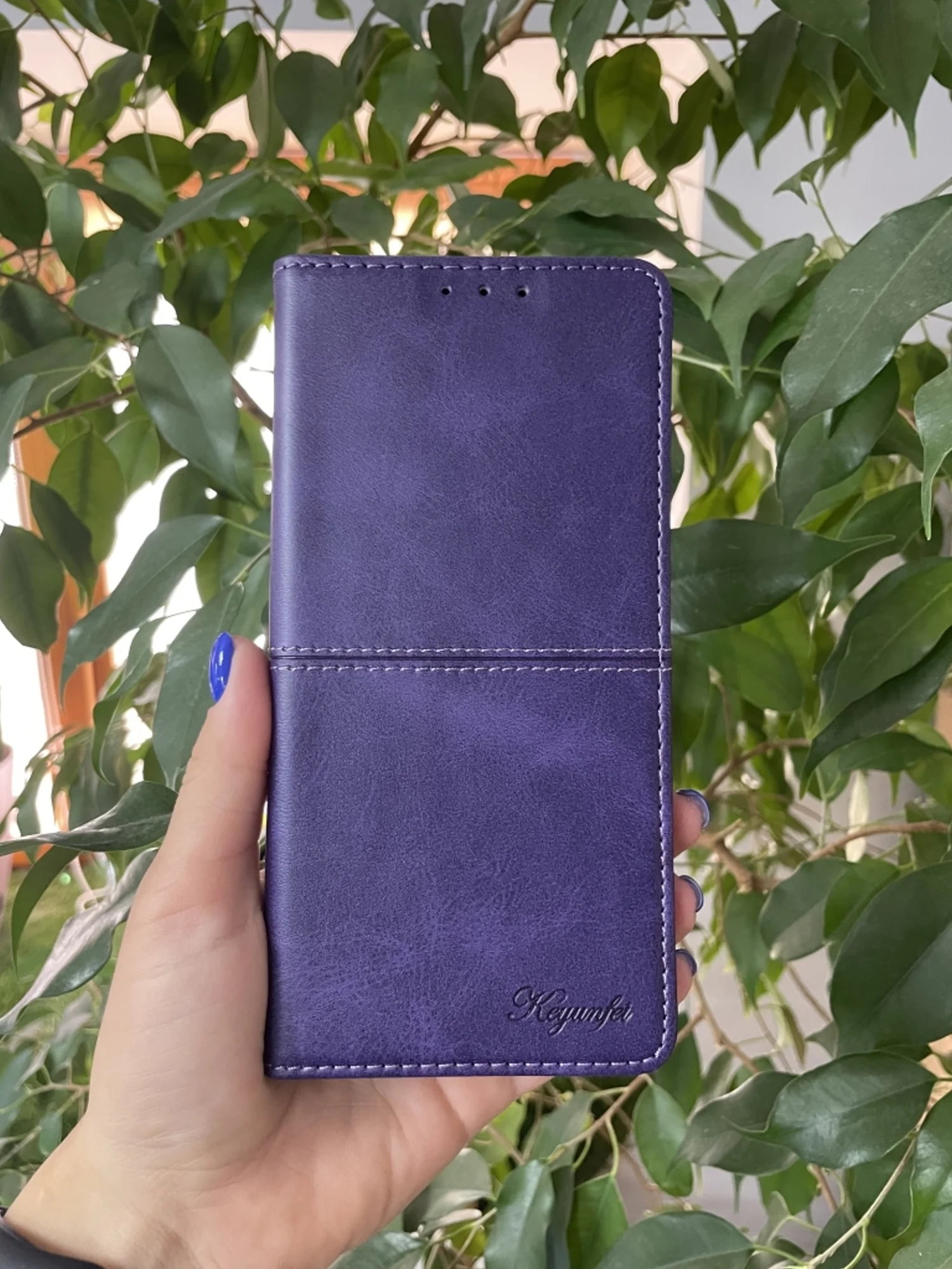 Фиолетовый чехол книжка elitcase для Realme Narzo 50A / Реалми Нарзо 50А