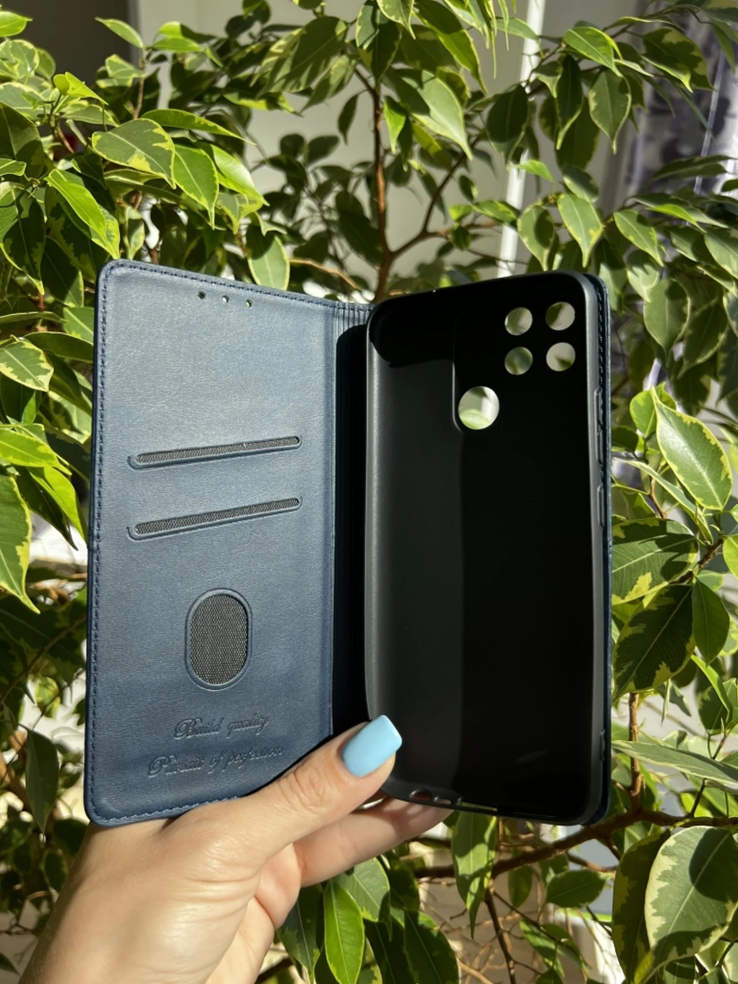 Синий чехол книжка elitcase для Realme Narzo 50A / Реалми Нарзо 50А