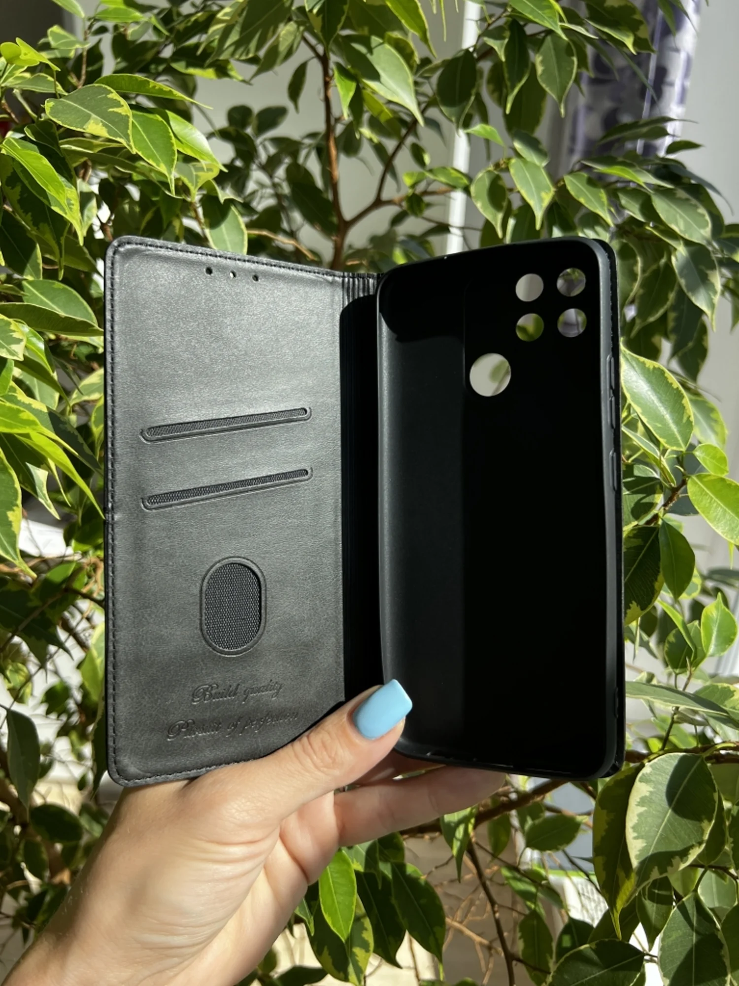 Черный чехол книжка elitcase для Realme Narzo 50A / Реалми Нарзо 50А