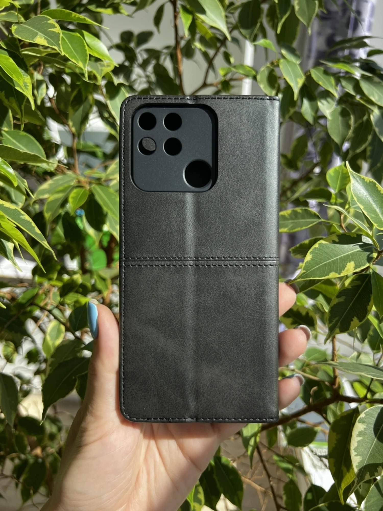 Черный чехол книжка elitcase для Realme Narzo 50A / Реалми Нарзо 50А