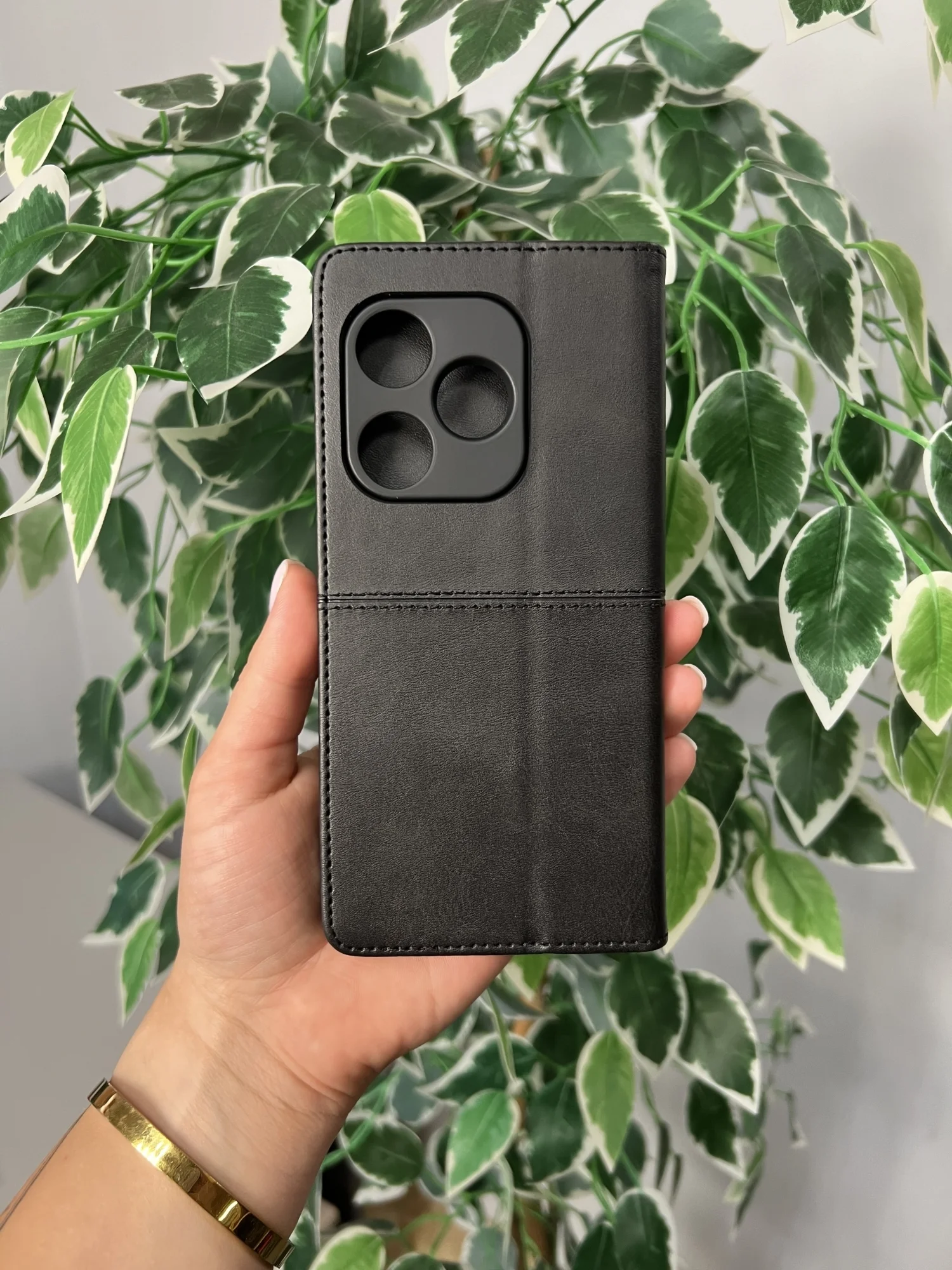 Черный чехол книжка elitcase для Realme GT6 и GT 6T и Neo 6 и Neo 6 SE