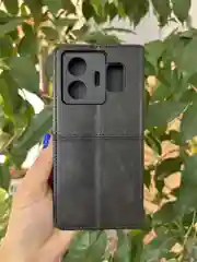 Черный чехол книжка elitcase для Realme GT3 и GT NEO 5 / Реалми ГТ3 и НЕО 5