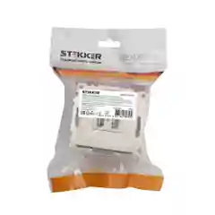 Розетка двухместная USB Stekker Катрин GLS10-7115-03, 250В, 2.1 А, серебро