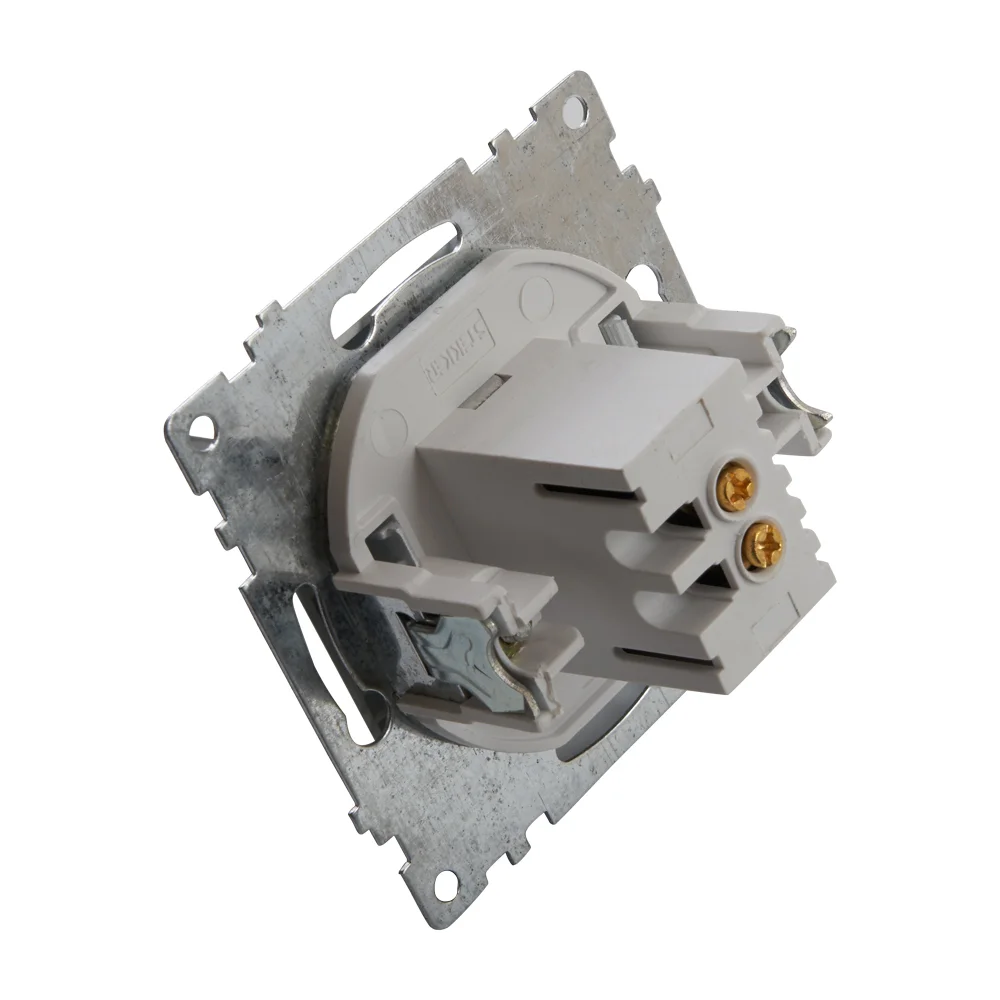 Розетка двухместная USB Stekker Катрин GLS10-7115-03, 250В, 2.1 А, серебро