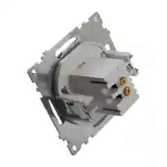 Розетка двухместная USB Stekker Катрин GLS10-7115-03, 250В, 2.1 А, серебро