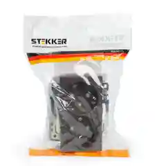 Розетка двухместная Stekker Катрин GLS10-7113-04, с защитной шторкой, 250В, 10А, шоколад