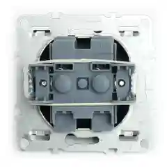 Розетка одноместная Stekker Эрна PST10-9109-03, без заземления, 250В, 10А, черная