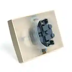 Розетка двойная Stekker Эрна PST16-9015-02, с заземлением, с крышкой, слоновая кость