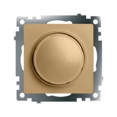 Выключатель диммирующий Stekker TRIAC, 250В, 500W, серия Катрин, золото, GLS10-7106-08