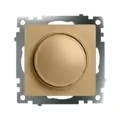 Выключатель диммирующий Stekker TRIAC, 250В, 500W, серия Катрин, золото, GLS10-7106-08