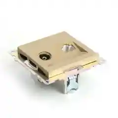 Розетка Stekker TV + компьютерная RJ-45, серия Катрин, золото, GLS00-7106-08