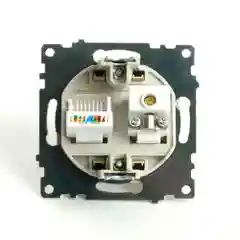 Розетка Stekker TV + компьютерная RJ-45, серия Катрин, золото, GLS00-7106-08