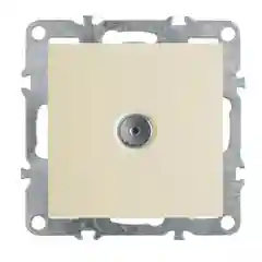 Розетка телевизионная Stekker, 1-местная, серия Эрна, PST00-9108-02, слоновая кость
