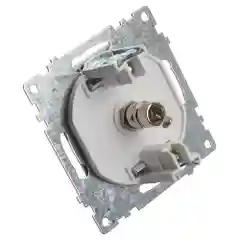 Розетка телевизионная Stekker, 1-местная, 75 Ом, 5-862МГц, GLS00-7108-02, шампань