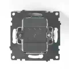 Выключатель Stekker GLS10-7108-05, 3-клавишный (механизм), 250В, 10А, серия Катрин, черный