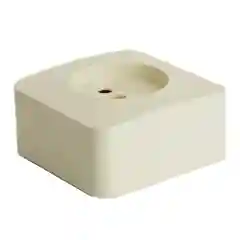 Розетка Stekker MST10-11-04, 1-местная, б/з, 250В, 10А, IP20, серия София, слоновая кость