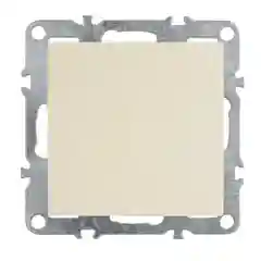 Выключатель Stekker PSW10-9103-02, 1-клавишный (механизм), серия Эрна, слоновая кость