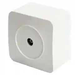 Розетка TV Stekker MST00-10-01, 1-местная, 75 Ом, 5-862МГц, серия София, белый
