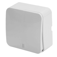Выключатель Stekker MSW10-11-20-01, 1-клавишный, с индикатором, 10А, IP20, София, белый