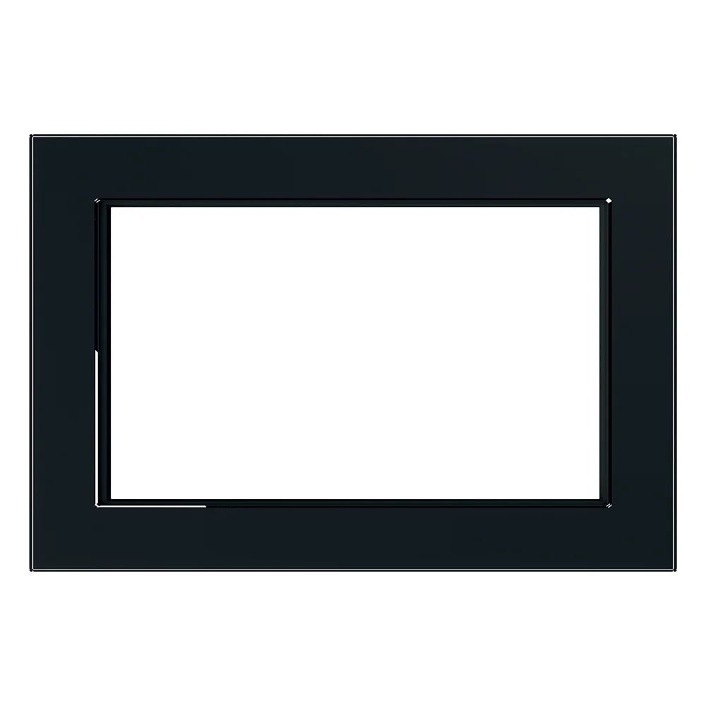 Рамка Stekker GFR00-7012-05, 2-местная (без перемычки), стекло, серия Катрин, черный
